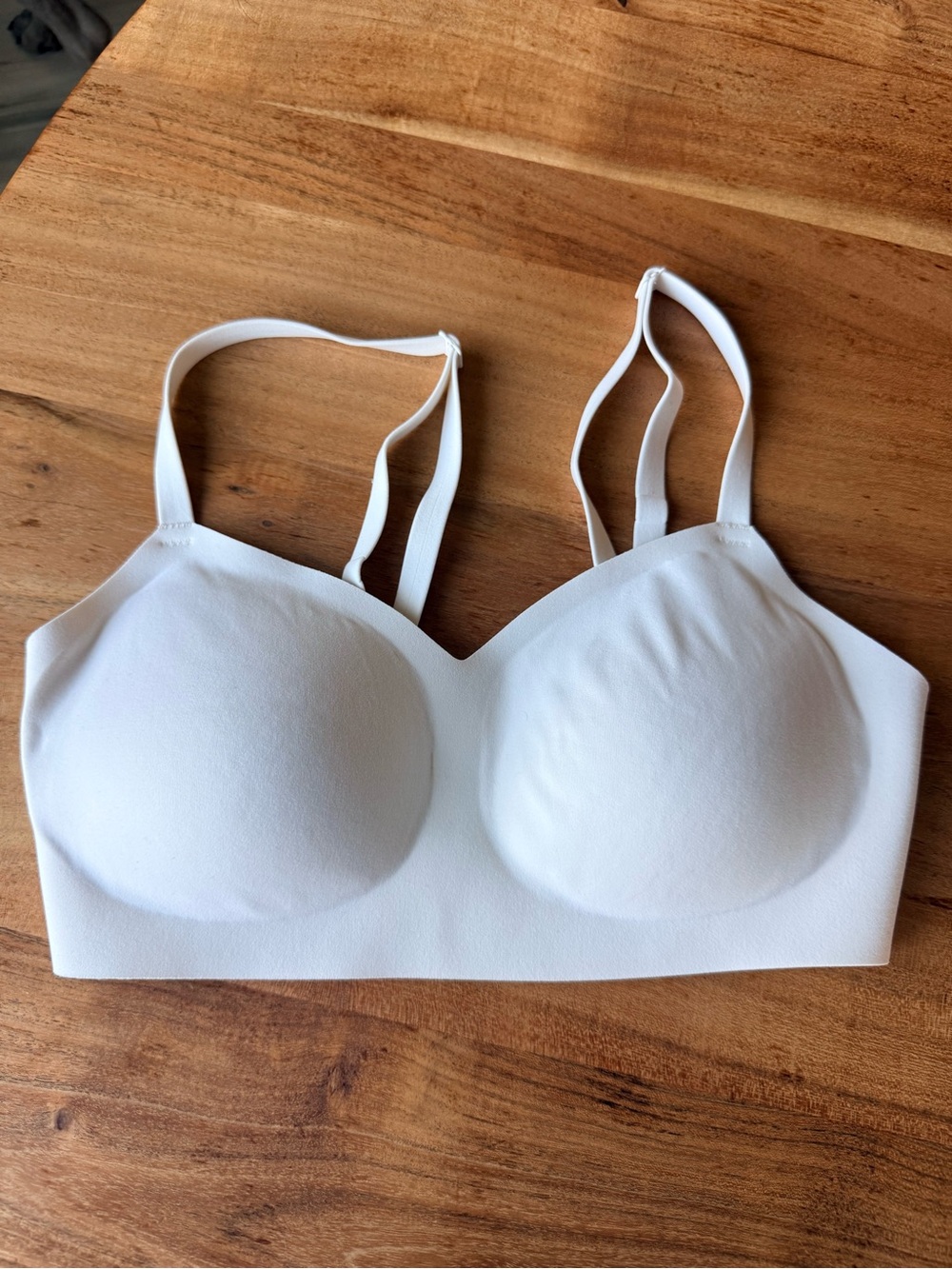 Athleta Ritual Seamless White Seamless Bralette
